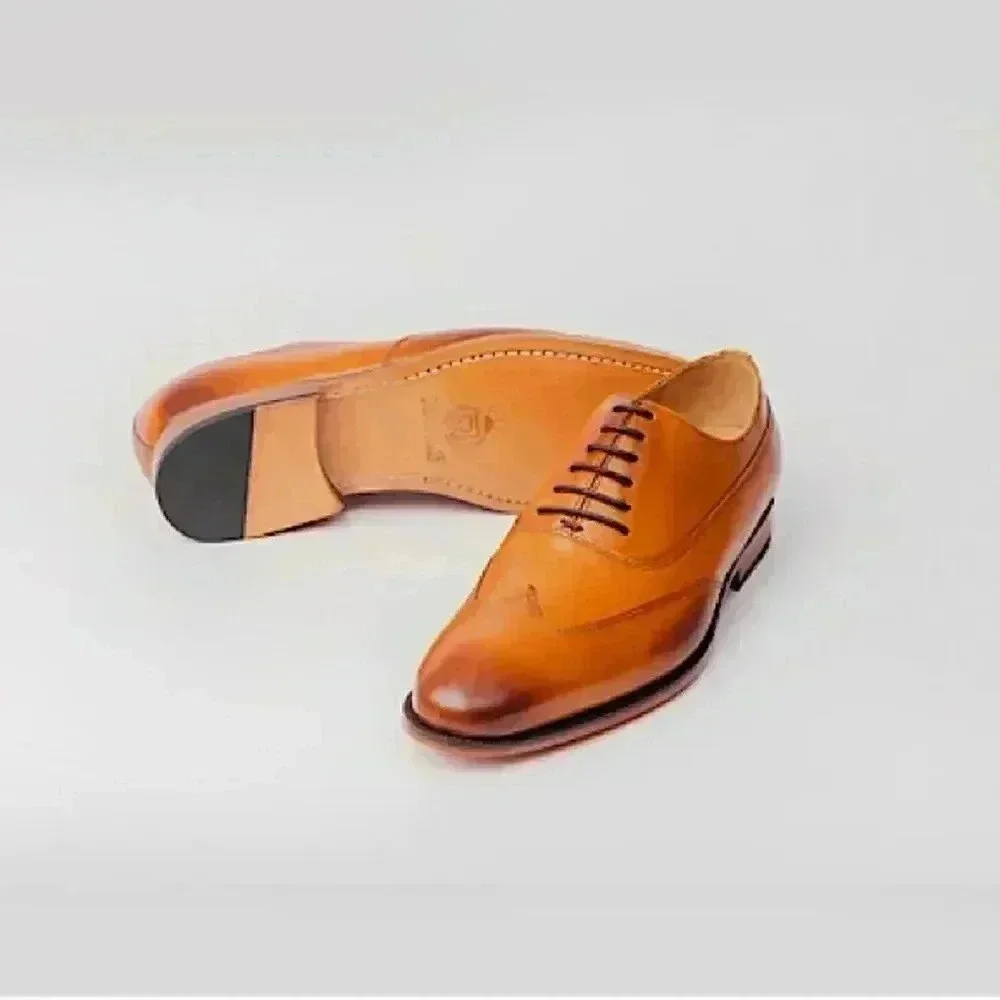 Rawls New Hamilton Designer Leather Wingtip Oxfords Lace Up Shoes Uk 13 US 14